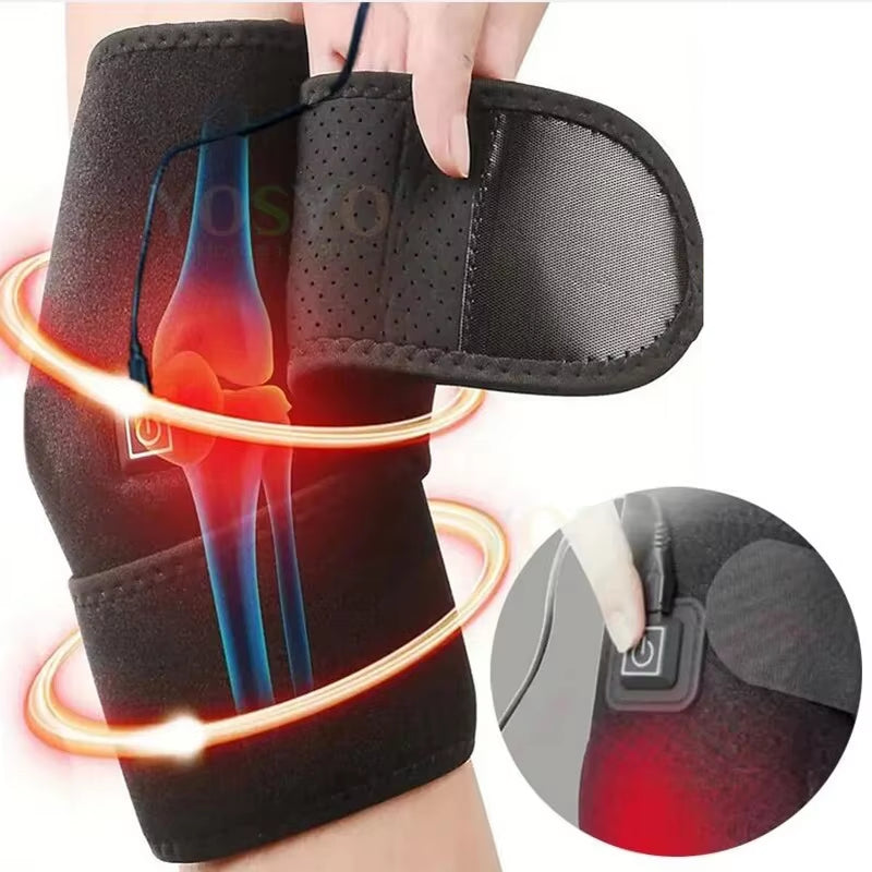 Electric Heating/Cooling Knee Massage Tool with Adjustable Temperature, Plug in and Use Knee Warmer for Health and Protective Belt